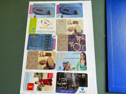 - 6 - Tunisia 10 Different  Phonecards With Variants - Tunisia