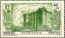 Mauritanie Poste N* Yv:100/104 150.Anniversaire De La Révolution Française (Trace De Charnière) - Ungebraucht