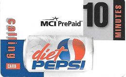 USA: Prepaid MCI - Pepsi Cola Diet - Autres & Non Classés