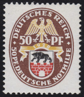 429Y Nothilfe Wappen Anhalt 50+50 Pf ** Geprüft - Neufs