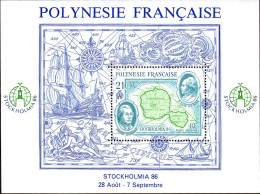 Polynésie Bloc N** Yv:12 Mi:12 Stockholmia 86 - Blocks & Sheetlets