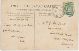 GB „CARNFORTH & WHITEHAVEN.T.P.O / J54“ Superb Scarce Duplex Postmark On Very Fine Art Postcard (The Broken Pitcher, Lou - Railway & Parcel Post