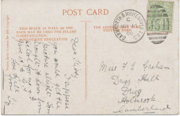 GB „CARNFORTH & WHITEHAVEN.T.P.O / J54“ Superb Scarce Duplex Postmark On Superb Vintage Coloured Postcard (Hastings From - Bahnwesen & Paketmarken