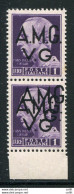 AMG. VG. - Imperiale Lire 1  Varietà Doppia Soprastampa - Mint/hinged