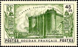 Soudan Poste N* Yv:105/109 150.Anniversaire De La Révolution Française (Trace De Charnière) - Neufs