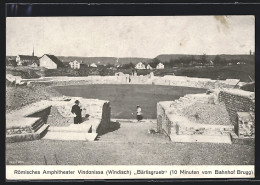 AK Brugg, Vindonissa, Römisches Amphitheater Bärlisgrueb  - Brugg