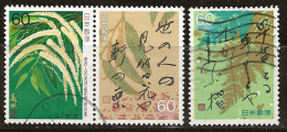Japon 1987 N° Y&T : 1645,1646 Et 1648 Obl. - Used Stamps