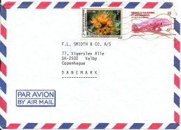 New Caledonia Air Mail Cover Sent To Denmark 1994 Topic Stamps The Cover Is Missing The Upper Left Corner - Lettres & Documents