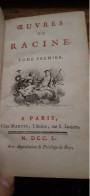 Oeuvres Tome 1 JEAN RACINE Martin 1750 - Autori Francesi