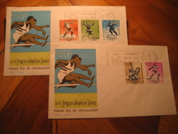 TOKYO 1964 Olympic Games Olympics MADRID 1964 FDC Cancel 2 Cover SPAIN - Ete 1964: Tokyo