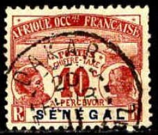 Sénégal Taxe Obl Yv: 5 Mi:5 Têtes D'indigènes Dents Courtes (TB Cachet Rond) Daker - Impuestos