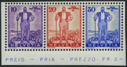 SCHWEIZ BUNDESPOST ÞA294-96 **, 1936, Pro Patria, Prachtstreifen, Mi. 52.- - Used Stamps