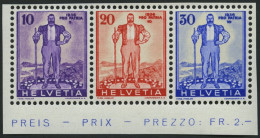 SCHWEIZ BUNDESPOST ÞA294-96 **, 1936, Pro Patria, Prachtstreifen, Mi. 52.- - Gebraucht