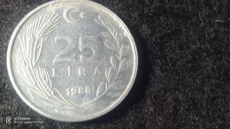 TÜRKİYE-1988-ALÜMİNYUM--       25     LİRA           XF - Türkei