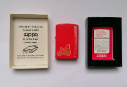 ACCENDINO A BENZINA ZIPPO N. 200 SMALTATO IN SCATOLA 1990 VESPA - Zippo