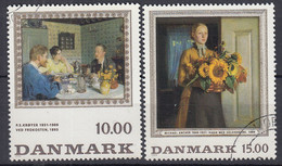 DÄNEMARK  1139-1140, Gestempelt, Gemälde, 1996 - Usati