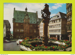 Hesse MARBURG An Der Lahn Universitätsstadt Marktplatz Mit Rathaus N°3550 VW Käfer Statue Equestre VOIR DOS - Marburg