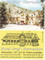 Czech Republic, 2 Matchbox Labels, Hotel Graf - Harrachov - Luciferdozen - Etiketten