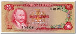 JAMAICA,50 CENTS,L.1960 (1970),P.53,XF - Jamaique