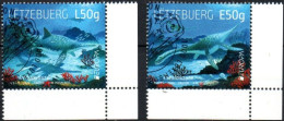 Luxembourg, Luxemburg,  2024, MAI AUSGABE, SATZ ,Europa - Underwater Flora And Fauna,  OBLITERE, GESTEMPELT - Usados