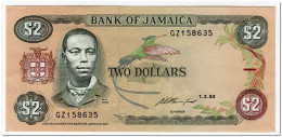 JAMAICA,2 DOLLARS,1993,69e,XF+ - Jamaica