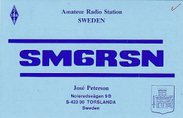 AK 213454 QSL - Sweden - Torslanda - Radio Amateur