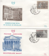 COB - FDC N° 640/41 - Timbre N° 2034/35 - 1981-1990