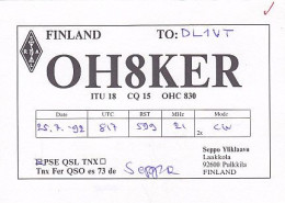 AK 213520 QSL - Finland - Pulkkila - Radio Amateur