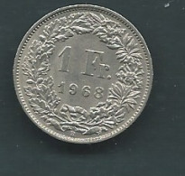 Pièce SUISSE 1 FRANC 1968 -- PIEB 25308 - 1 Franken