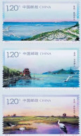 CHINA 2024-9 The Chaohu Lake Stamps 3v - Neufs