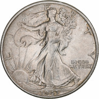 États-Unis, Half Dollar, Walking Liberty, 1943, San Francisco, Argent, TB+ - 1916-1947: Liberty Walking (Liberté Marchant)