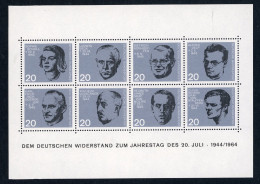 Bund Block Nummer 3 Wiederstandskämpfer Postfrisch MNH - 1959-1980
