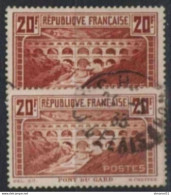 RARETE à 10% N°261Aa CHAUDRON CLAIR +  261A  CHAUDRON TBE Cote 445€ - Used Stamps