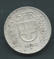 Pièce  SUISSE . 5 FRANCS 1932 B -- PIEB 25407 - 5 Franken