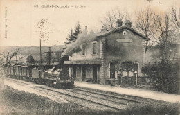 CHATEL CENSOIR - La Gare.. - Gares - Avec Trains