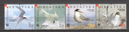 Croatia 2006 Mi 774-777 In Strip MNH WWF - LITTLE TERN - Neufs