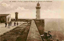 34 - Agde - Le Cap - Intérieur De Brescou - Les Prisons Et Les Oubliettes - Animée - Phare - CPA - Voir Scans Recto-Vers - Agde