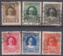 VATIKAN  8-13, Gestempelt, Papst Pius XI., 1929 - Used Stamps