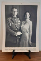 Reine ASTRID & Roi Léopold III - 1932 - Château De LAEKEN - LARGE Photo: 37 X 28 Cm - Autres & Non Classés