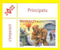MONACO 2022 Europa - Myths And Stories, Malizia - Set - Unused Stamps