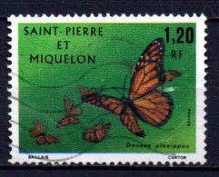 St Pierre Et Miquelon  - 1975 -  Papillons  - N° 442  - Oblit - Used - Gebruikt