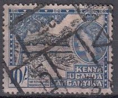 Grossbritannien  Kenia, Uganda & Tanganyika 104, Gestempelt, Königin Elisabeth II. Und Landschaften, 1954 - Kenya, Oeganda & Tanganyika