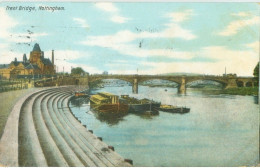 Nottingham 1908; Trent Bridge (boats) - Circulated. - Nottingham