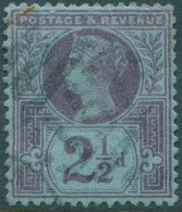 Great Britain 1887 SG201 2½d Purple/blue QV #4 FU - Andere & Zonder Classificatie