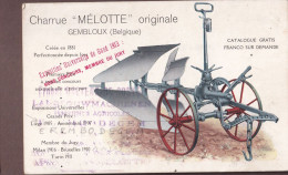 Gembloux : Charrue ' MELOTTE' Originale : Expo De Gand 1913 ( Verdeler  EREMBODEGEM Landbouwmachines ................... - Gembloux