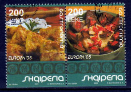 Albanie   Europa Cept 2005 Type D  Gestempeld Paar - 2005