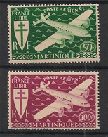 MARTINIQUE - 1945 - Poste Aérienne PA N°YT. 4 à 5 - Série De Londres - Neuf Luxe ** / MNH / Postfrisch - Airmail