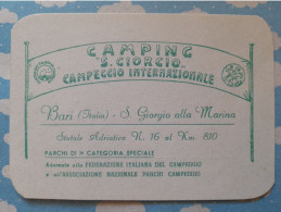 ITALIE BARI CAMPING S. GIORGIO ALLA MARINA - Italia