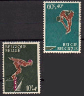 Belgique 1966 COB 1372-1373 (complet) Natation - Gebraucht