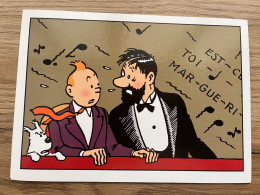 CARTE DOUBLE AVEC ENVELOPPE / TINTIN - LES SEPT BOULES DE CRISTAL - ETAT NEUF - Stripverhalen